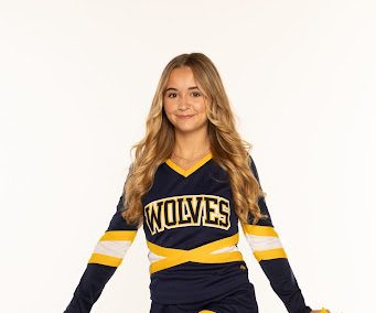 Amelie’s cheer photo from this past fall.
Photo Credit: Orser Studio