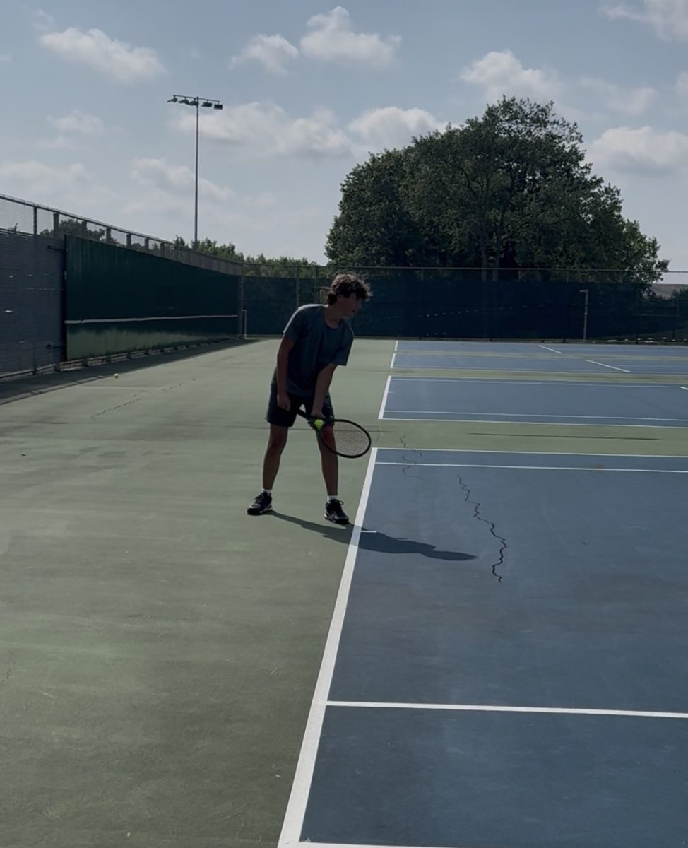 Carter Bryson serving