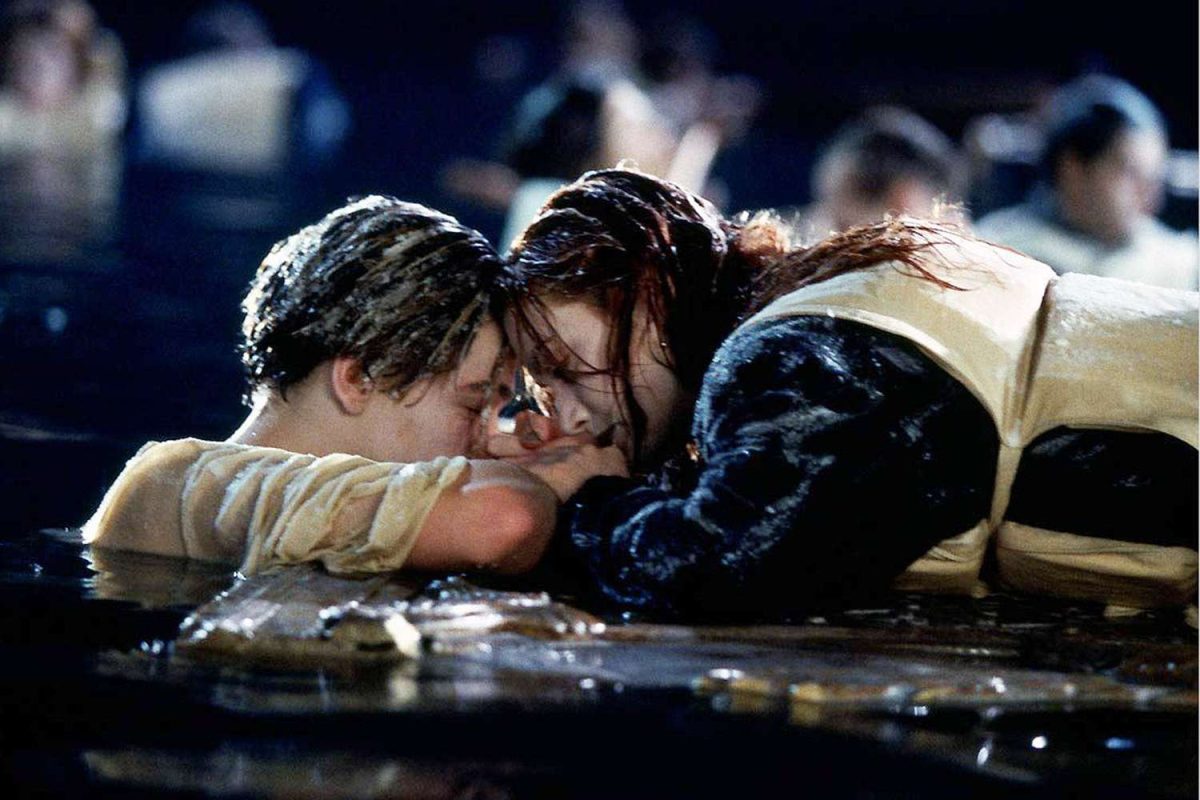 The door scene in Titanic.