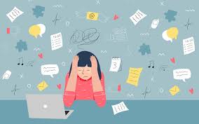 Student being stressed