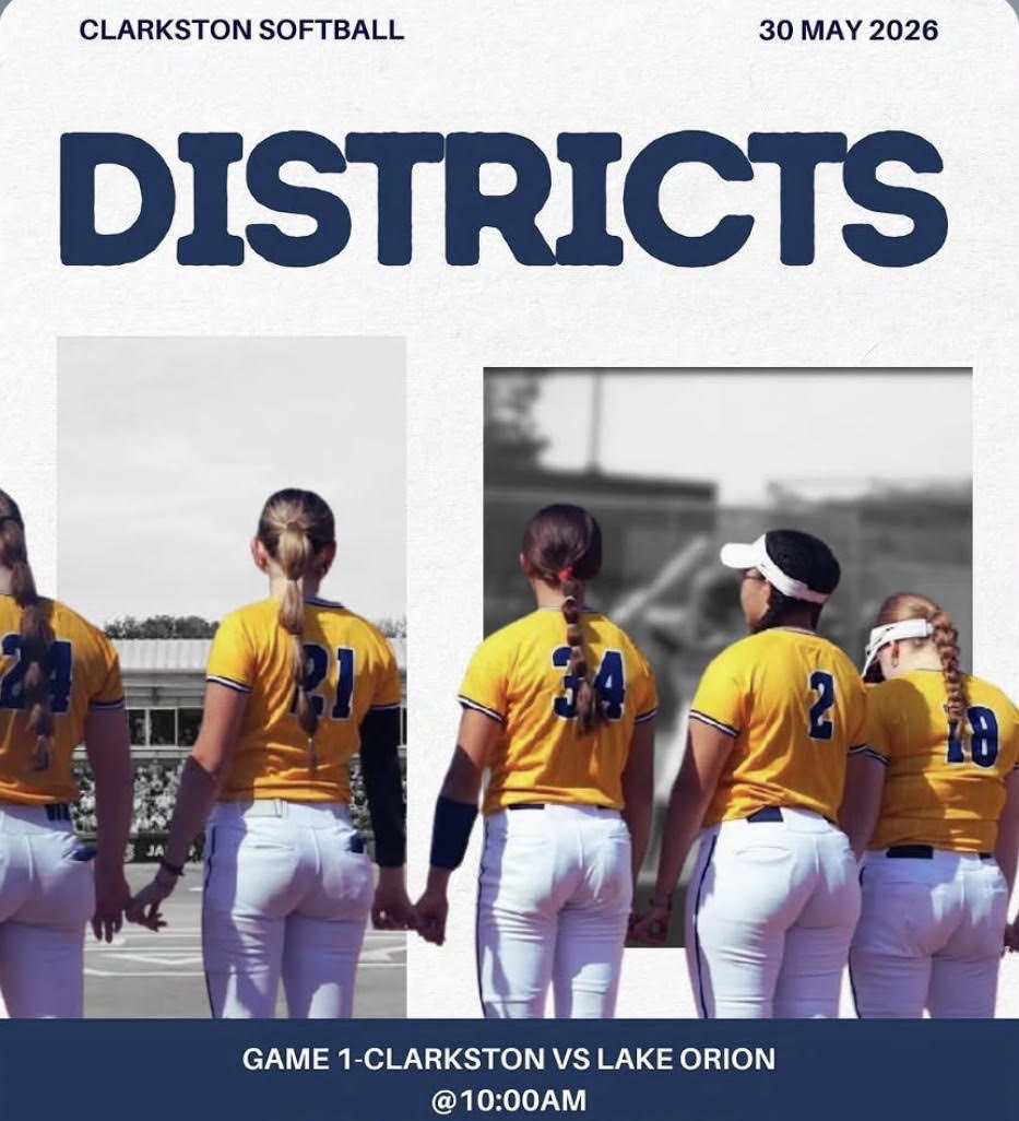 Clarkston Varsity Softball Districts 
